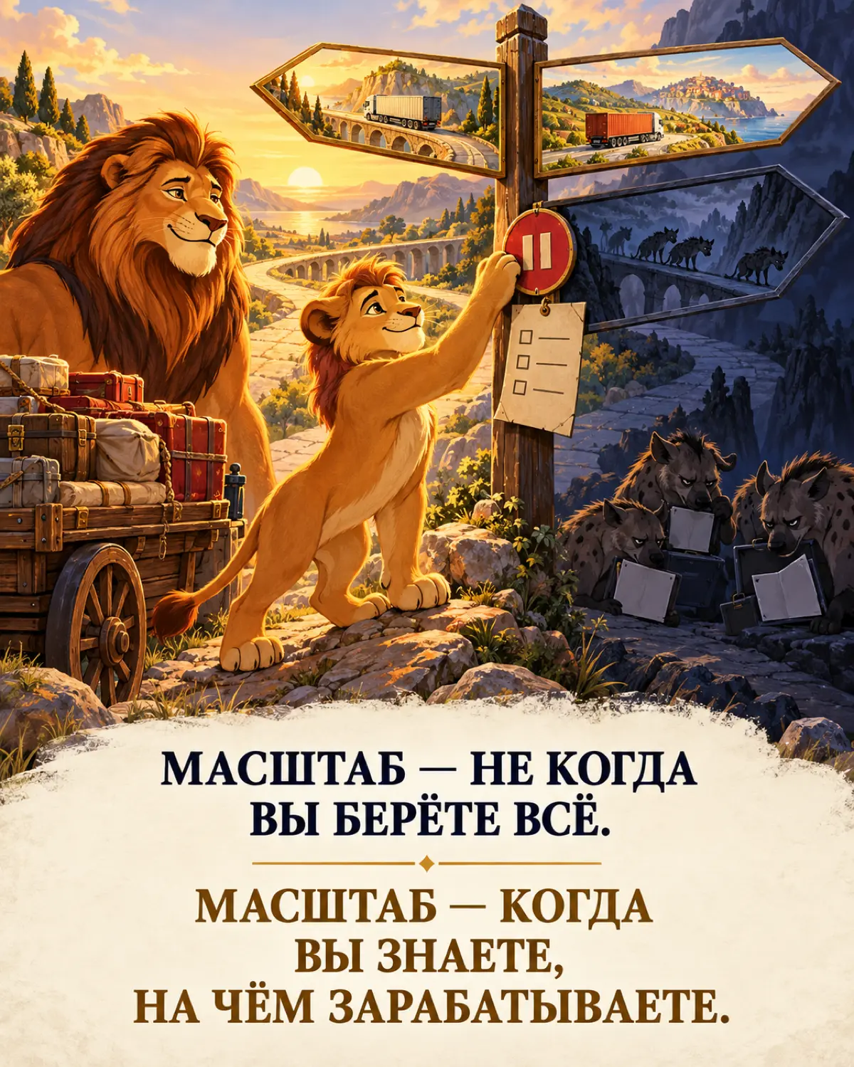 Лучший урок по стратегии в логистике я увидела в «Короле Льве» ( вчера вечером смотрели с детьми )
Это не кликбейт. И я сейчас не прикалываюсь | Сетка — социальная сеть от hh.ru