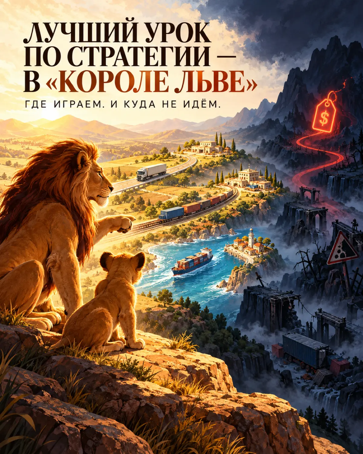 Лучший урок по стратегии в логистике я увидела в «Короле Льве» ( вчера вечером смотрели с детьми )
Это не кликбейт. И я сейчас не прикалываюсь | Сетка — социальная сеть от hh.ru