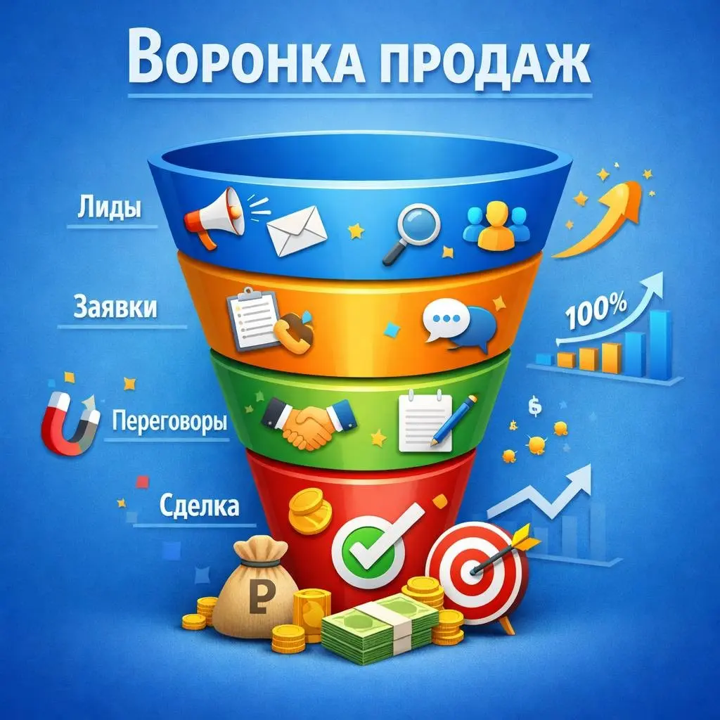 🔍 Воронка продаж или инструмент руководителя | Сетка — социальная сеть от hh.ru