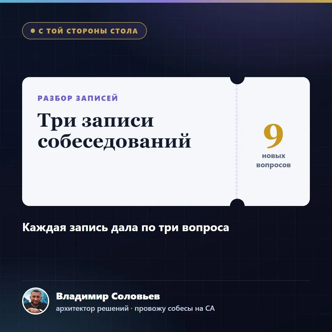 Каждая запись собеса принесла мне три новых вопроса | Сетка — социальная сеть от hh.ru