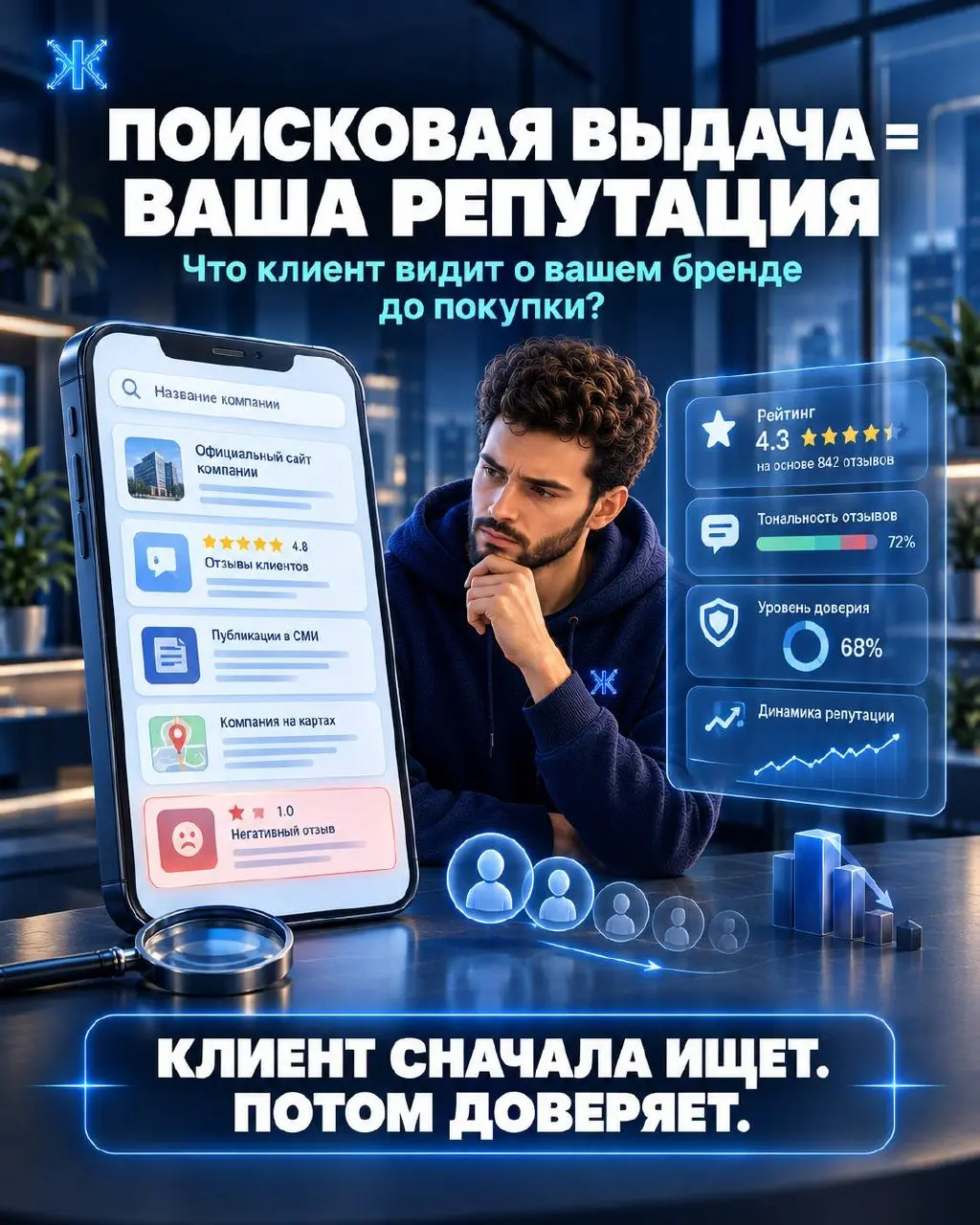 Поисковая выдача -это ваша репутация | Сетка — социальная сеть от hh.ru