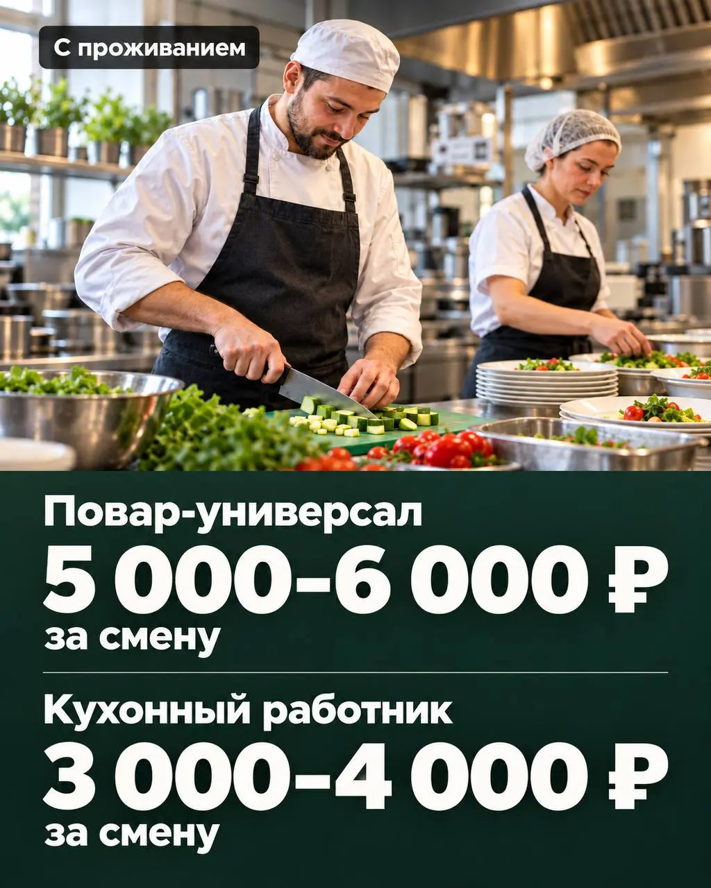 1️⃣ПОВАР-УНИВЕРСАЛ,
2️⃣КУХОННЫЙ РАБОТНИК
Столовая
• Переделкино
• Рестораны/Кафе
• +79688855168
Полное описание вакансии размещено в Телеграм и Макс. Переходите по ссылке в закрепленном сообщении | Сетка — социальная сеть от hh.ru