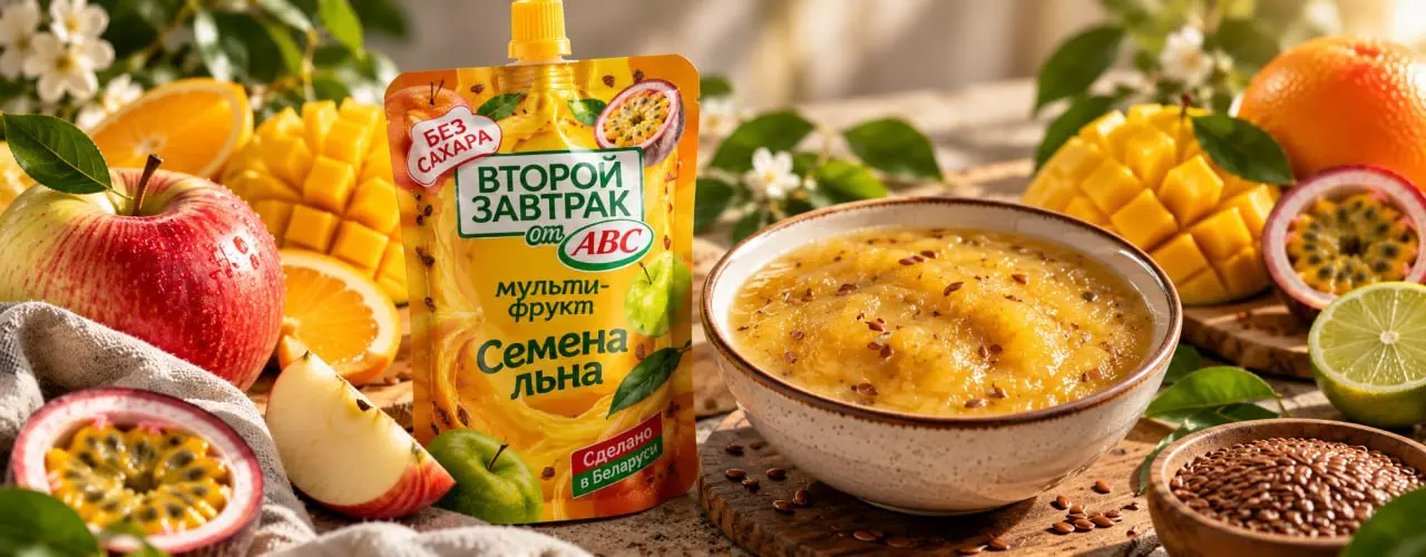 Пробуете «Второй завтрак» от ABC? Фруктовый перекус в формате пюре-пауча удобен, но из-за избытка загустителей и специфических миксов со злаками и чиа вкус кажется странным и блеклым | Сетка — социальная сеть от hh.ru