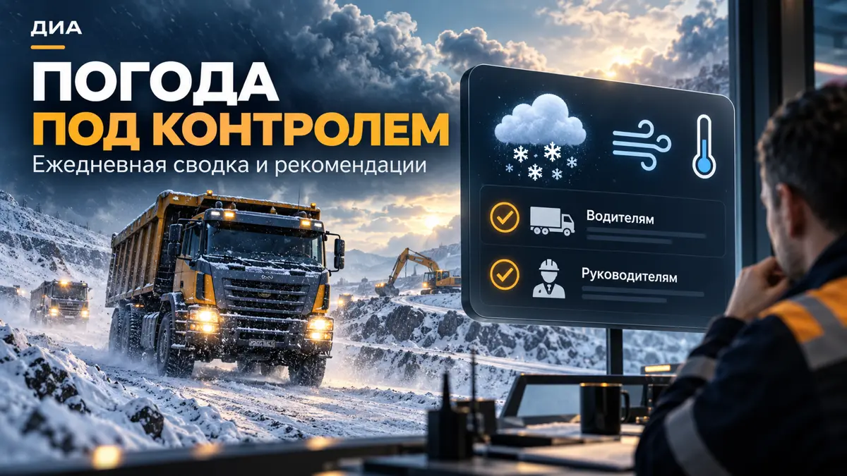🌦 Погода — часть ежедневного управления транспортом
Мороз, снегопад, сильный ветер и гололёд влияют на выпуск техники, маршруты и сроки работ | Сетка — социальная сеть от hh.ru