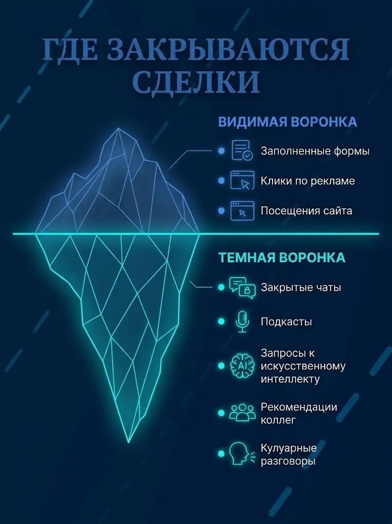 95% маркетологов сливают бюджеты на «красную кнопку». Вот почему вы теряете B2B-клиентов ещё до первой заявки
«Мы настроили сквозную аналитику, но сделок через неё не видно» | Сетка — социальная сеть от hh.ru