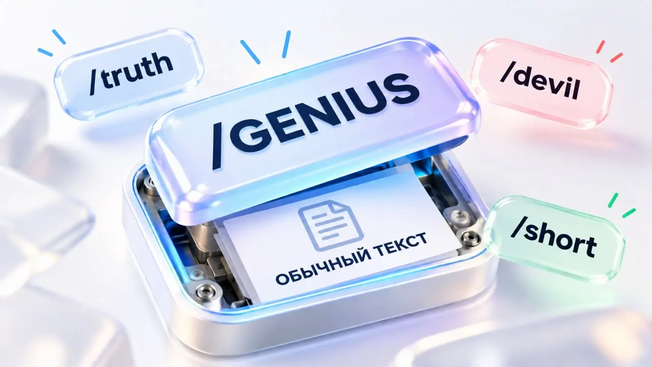 👀 Напишите /genius, и ChatGPT станет умнее! /truth заставит его говорить правду, а /devil превратит в беспощадного критика. Интернет завален такими «секретными кодами» для нейросетей | Сетка — социальная сеть от hh.ru