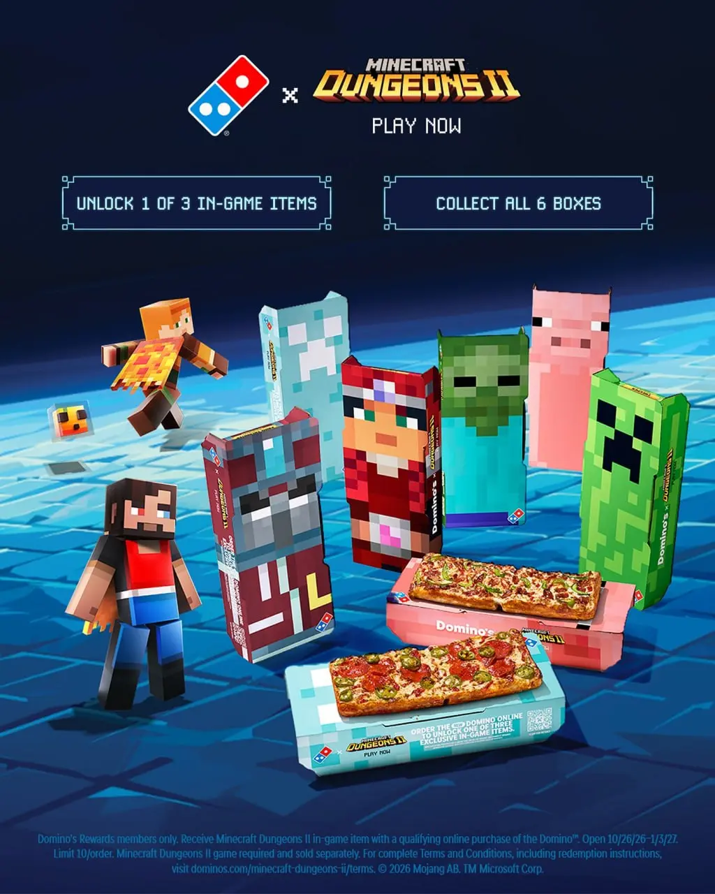 🍚#disimon
Domino’s запустит коллаборацию с Minecraft Dungeons II
Причем для новой игры это будет первая коллаборация с брендом | Сетка — социальная сеть от hh.ru