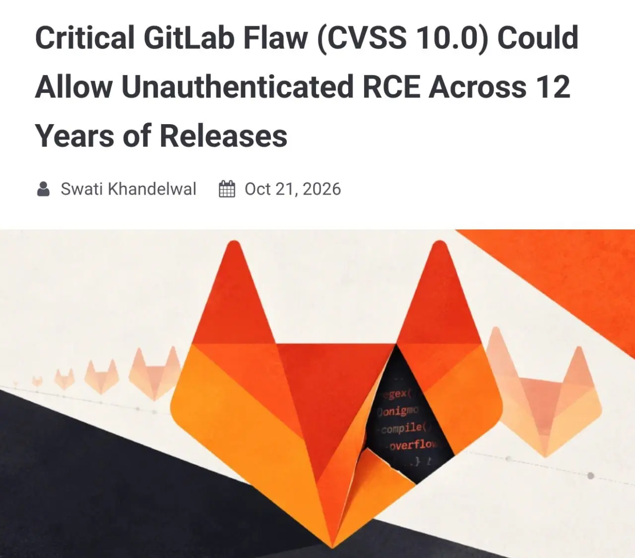 Обновляем GitLab прямо сейчас — в сервисе нашли уязвимость с максимальным рангом 1️⃣0️⃣! Она сидит в коде с 2024 года, а пострадать от неё могут ВСЕ версии за 12 лет | Сетка — социальная сеть от hh.ru
