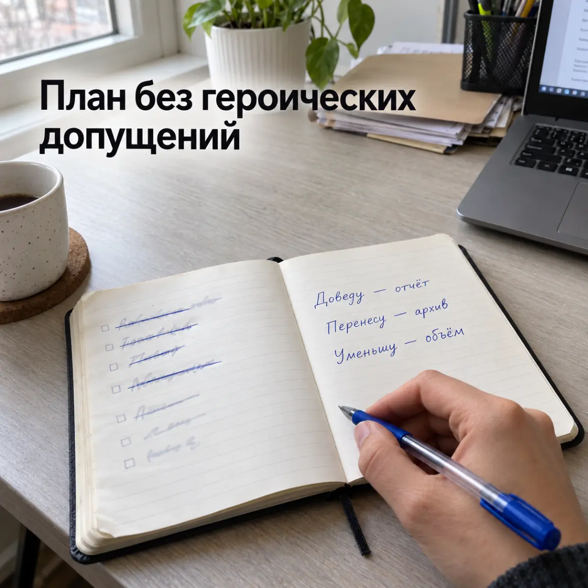 Перепланирование личной нагрузки без имитации героизма | Сетка — социальная сеть от hh.ru