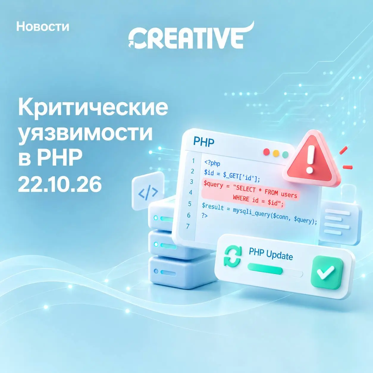 ⚠️ Критическая уязвимость PHP (22.10.2026)
В PHP нашли 2 критические уязвимости — злоумышленник может выполнить произвольный код на сервере без авторизации.
Это касается любых сайтов на PHP | Сетка — социальная сеть от hh.ru