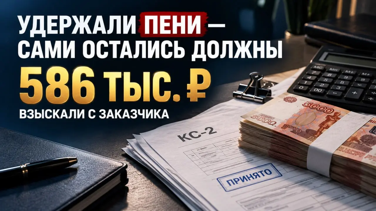⚖️ Удержали 660 тыс. ₽ пеней — сами остались должны 586 тыс. ₽
Просрочка подрядчика ещё не делает правильным любой расчёт заказчика. Свежий пример — спор из Хабаровска | Сетка — социальная сеть от hh.ru