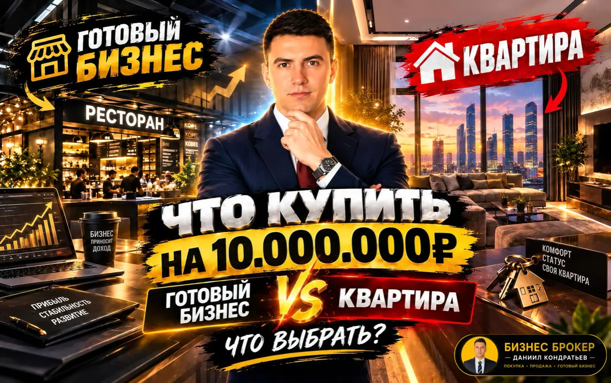 ГОТОВЫЙ БИЗНЕС или КВАРТИРА. Куда инвестировать 10.000.000₽ | Сетка — социальная сеть от hh.ru