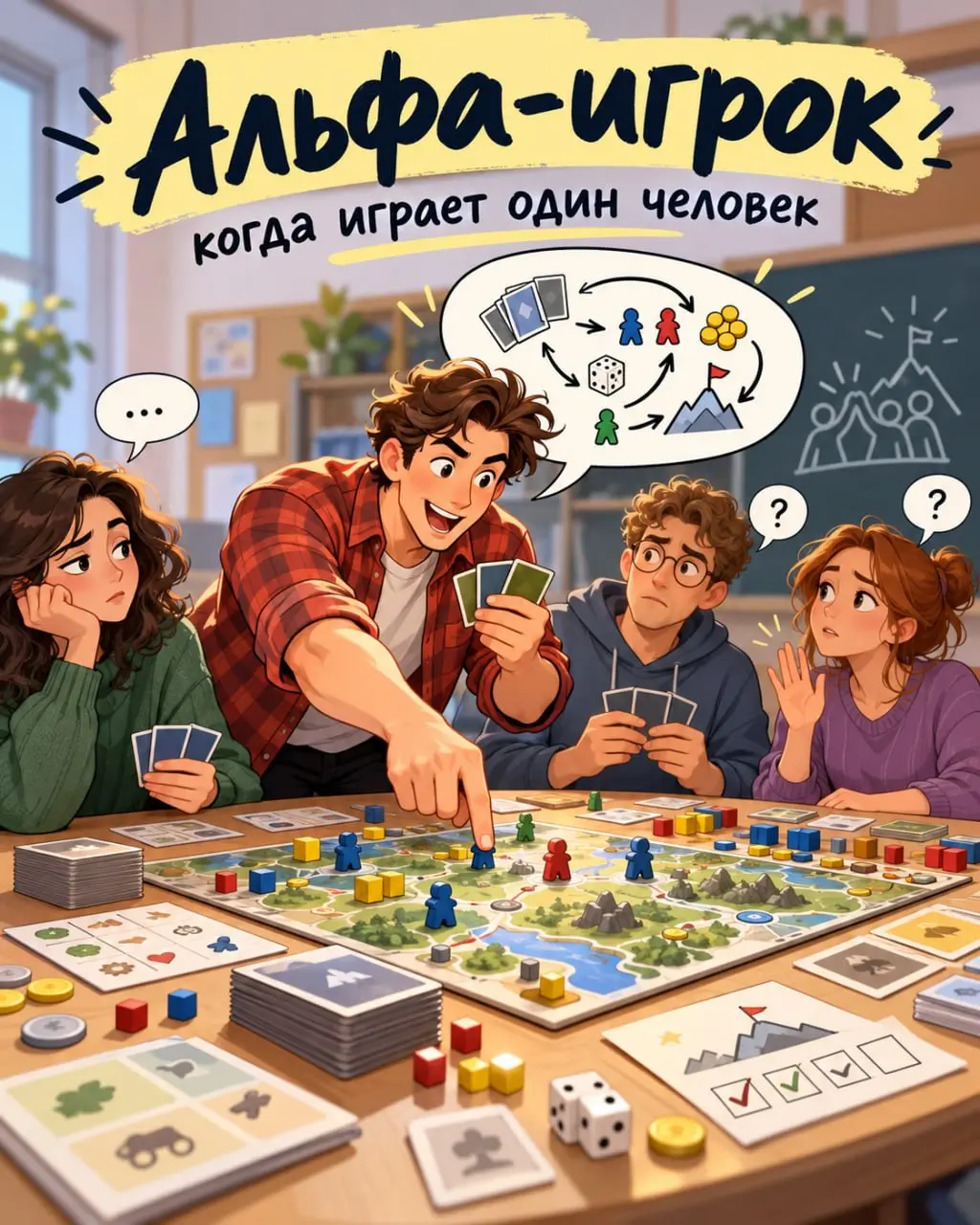 Альфа-игрок: когда играет один человек
Представьте, что вы проводите командную образовательную игру. Участники что-то обсуждают, что-то делают и пытаются победить | Сетка — социальная сеть от hh.ru