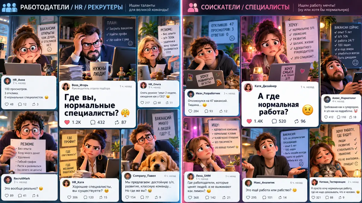 Работа, такая работа….парадокс | Сетка — социальная сеть от hh.ru