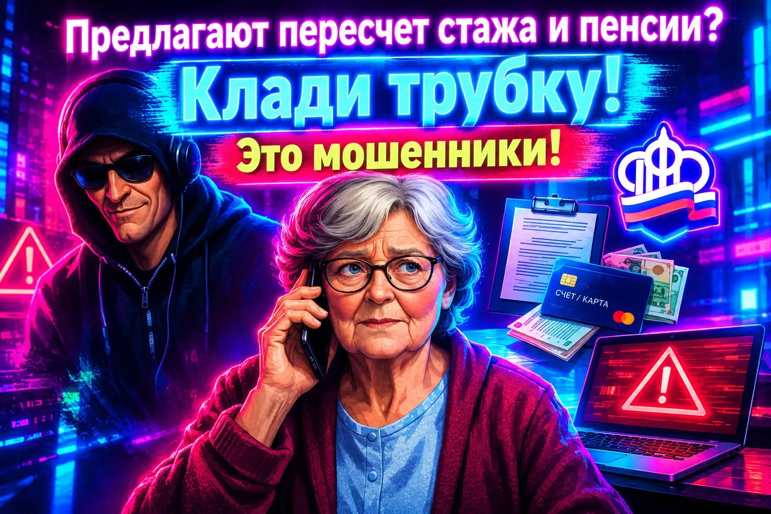 Мошенники применяют устаревшую схему, действуя от имени Социального фонда Российской Федерации | Сетка — социальная сеть от hh.ru