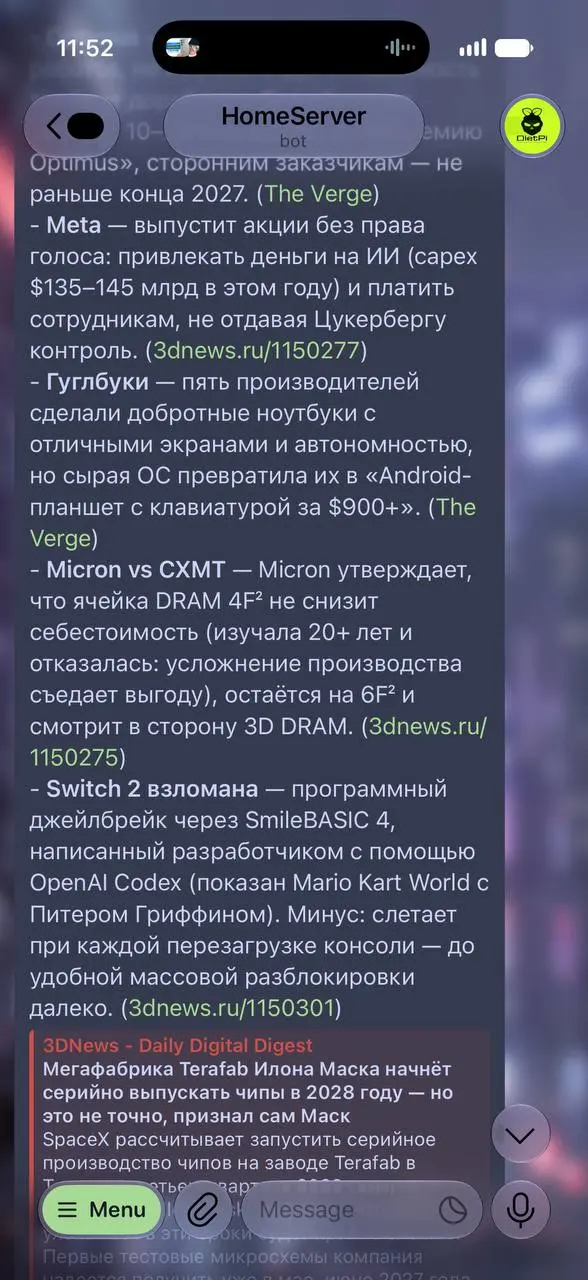Перевел «домашнего раба» т.е в агента в Hermes на glm-5.3, в opencode-go он Free, а подписка все равно есть. Так что уж не потрогать то. | Сетка — социальная сеть от hh.ru