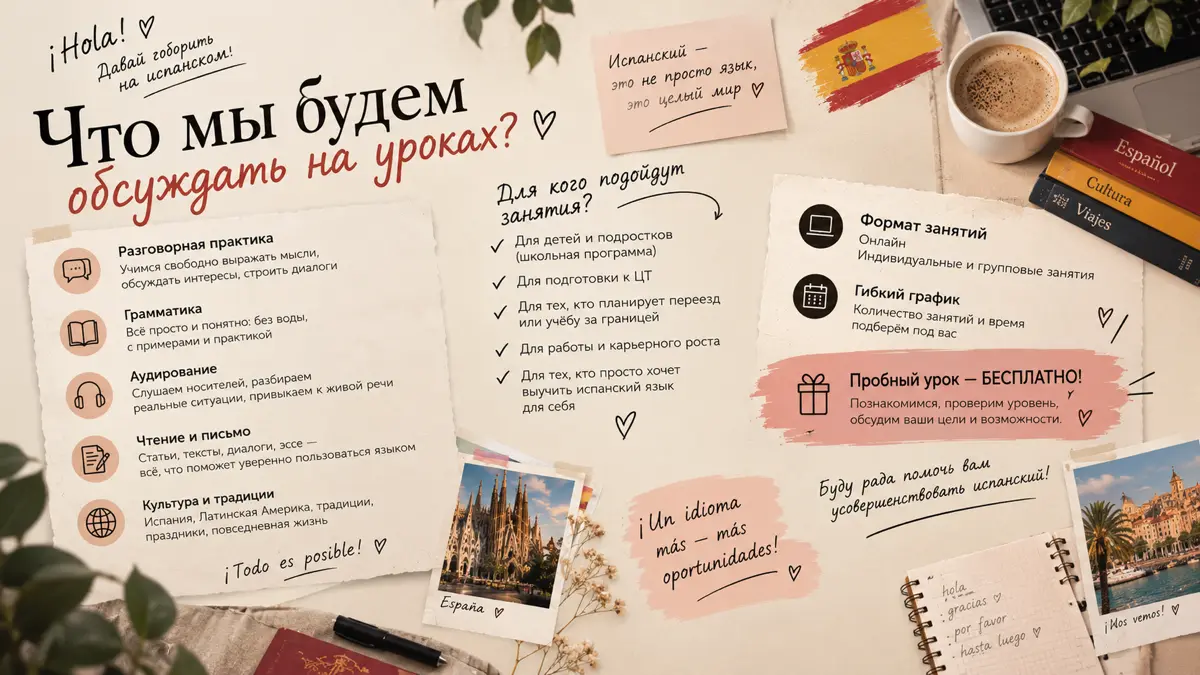 Открываю еще один набор на занятия по испанскому языку :) | Сетка — социальная сеть от hh.ru