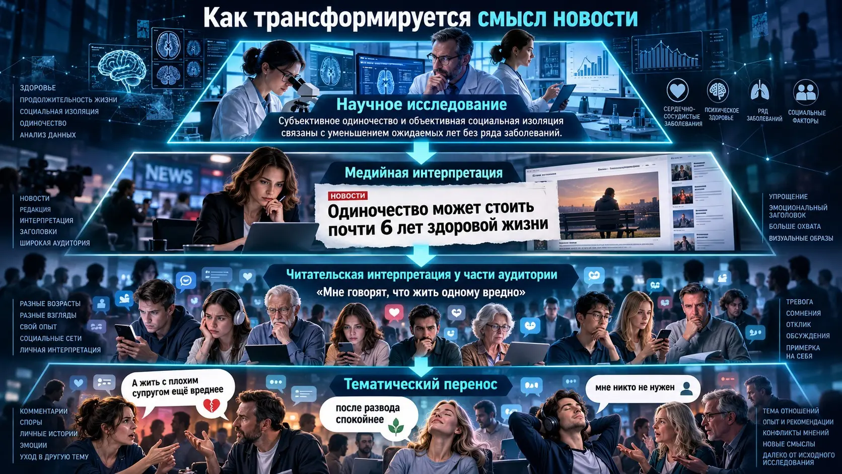 Учёные исследовали одиночество. Люди заговорили о разводах | Сетка — социальная сеть от hh.ru