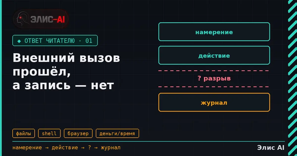 Внешний вызов прошёл, а запись — нет | Сетка — социальная сеть от hh.ru