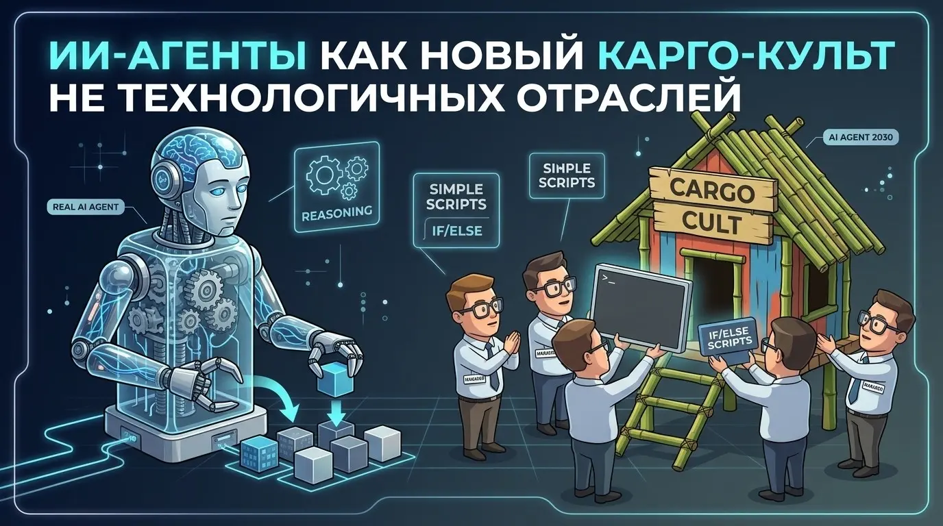 ИИ-агенты как новый карго-культ нетехнологичных отраслей | Сетка — социальная сеть от hh.ru