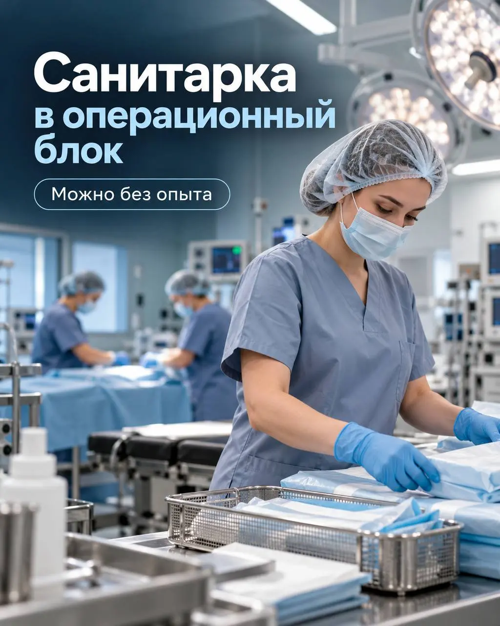 САНИТАРКА В ОПЕРАЦИОННЫЙ БЛОК
От 80 000₽
Прямой работодатель
• Москва, м. Бауманская, Красносельская
• Медицина
• https://forms | Сетка — социальная сеть от hh.ru