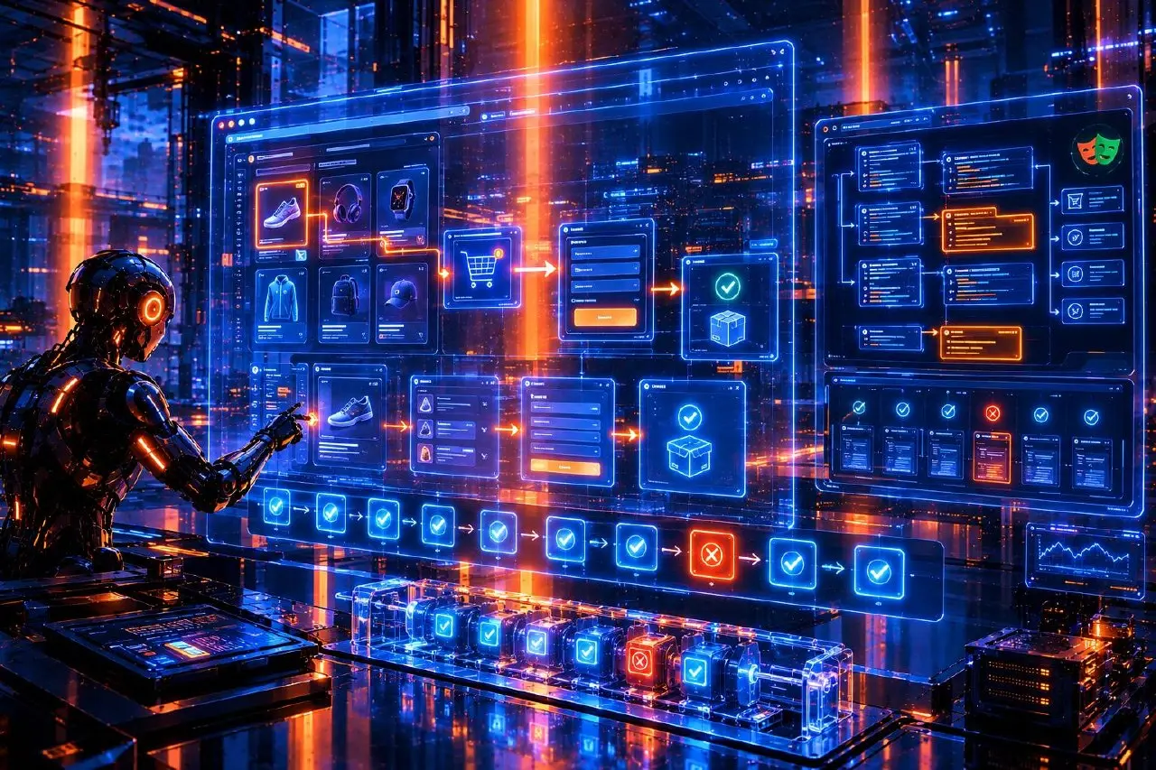 AI может не просто протестировать сайт, а превратить успешный сценарий в повторно используемый автотест
Есть open-source проект CUAWright от Microsoft — инструмент для управления браузером и настольны... | Сетка — социальная сеть от hh.ru
