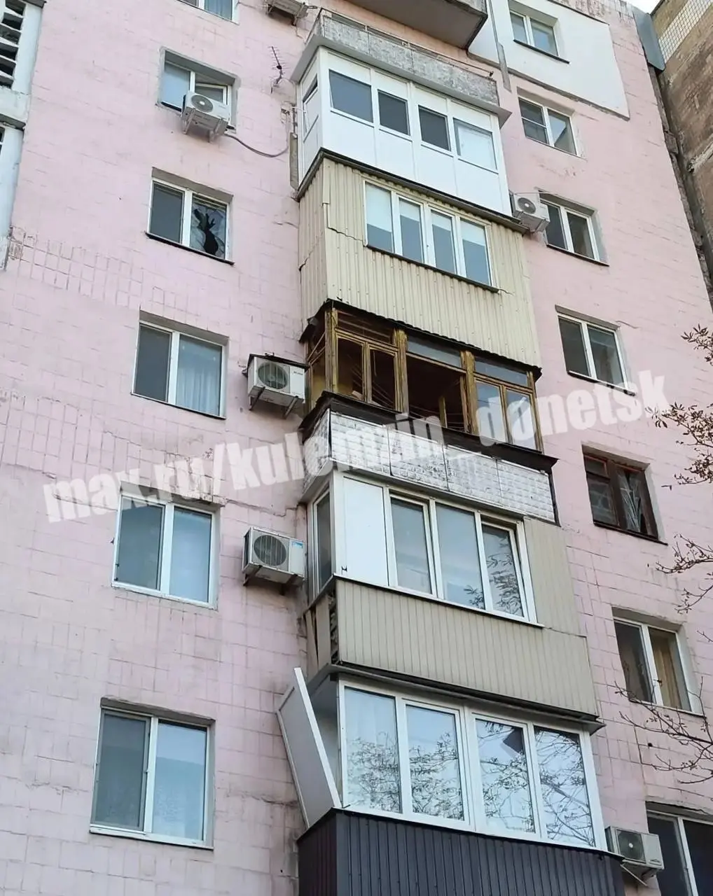 Последствия атаки БПЛА в Куйбышевском районе Донецка | Сетка — социальная сеть от hh.ru