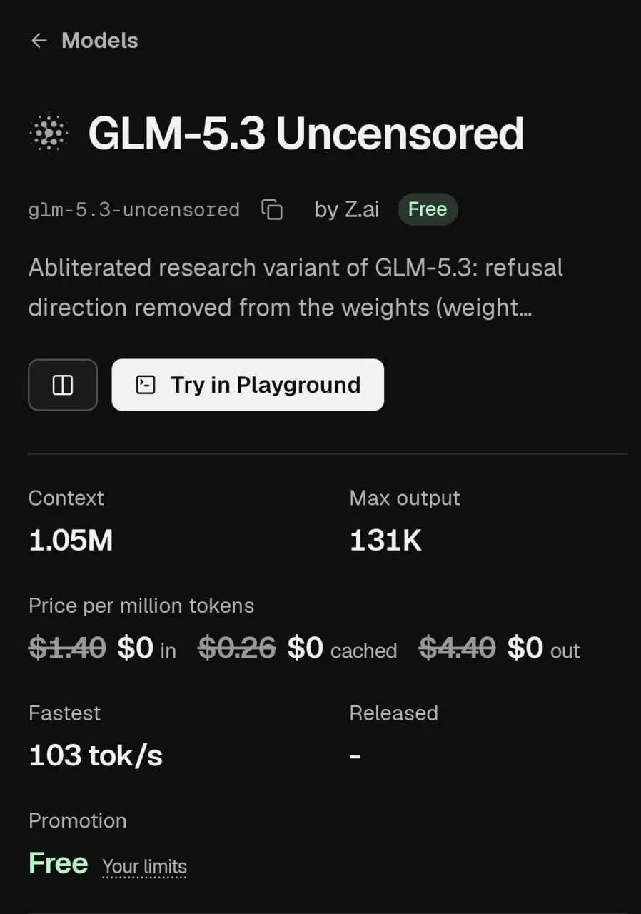 🤯 GLM-5.3: 1 млн токенов контекста, 131K выдача — и это можно потрогать бесплатно
Проверил характеристики «монстра», о котором шумят | Сетка — социальная сеть от hh.ru