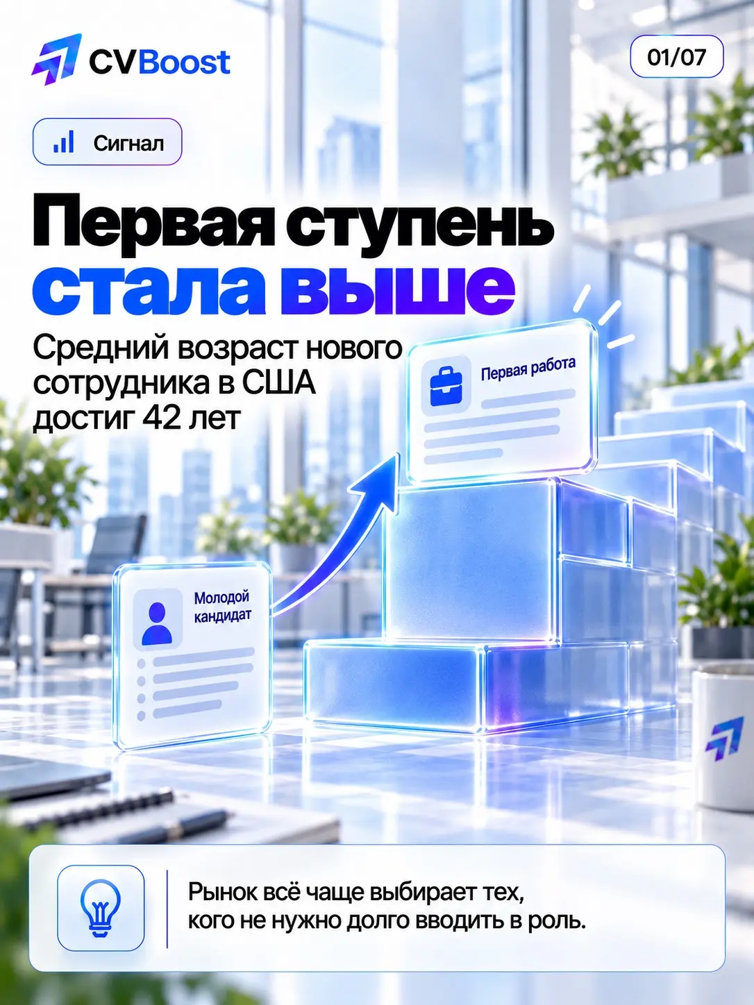 🪜 Первая ступень стала выше | Сетка — социальная сеть от hh.ru