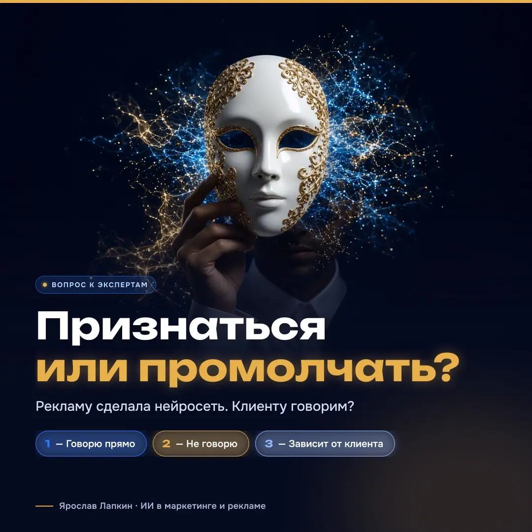 Говорить клиенту, что рекламу сделала нейросеть? | Сетка — социальная сеть от hh.ru