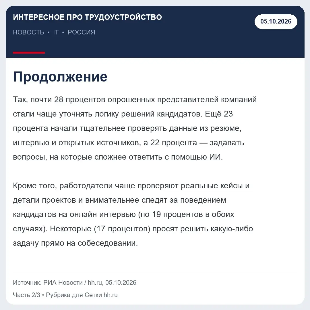 ИНТЕРЕСНОЕ ПРО ТРУДОУСТРОЙСТВО | Сетка — социальная сеть от hh.ru