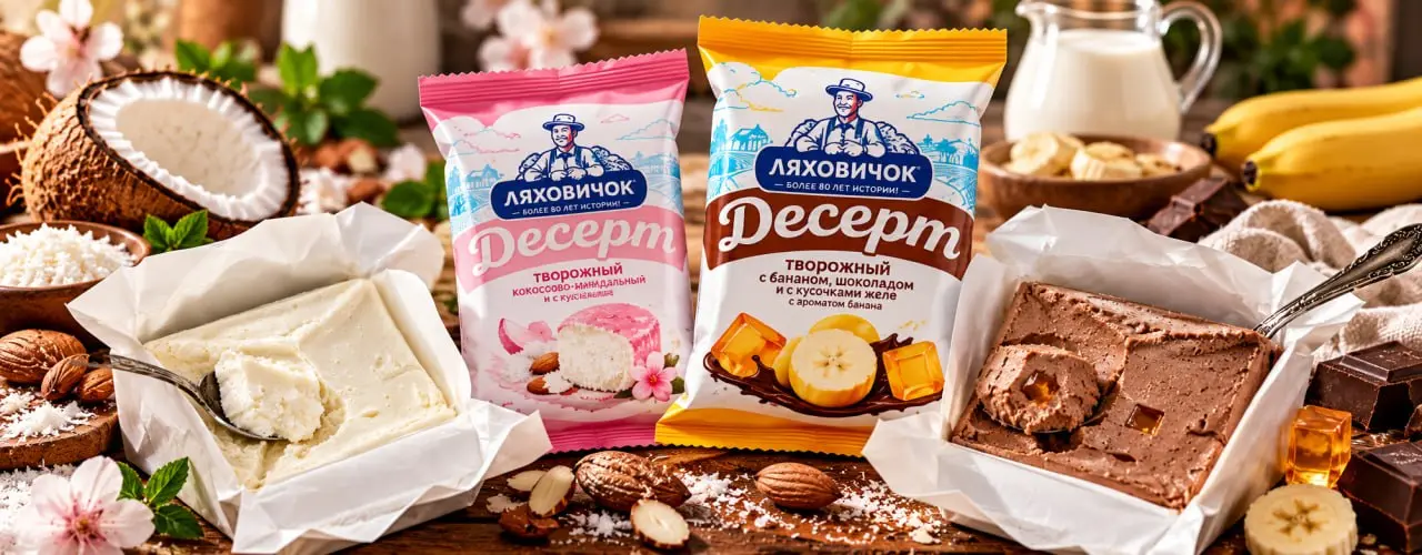 🥥 Кокоса не пожалели! Тестируем творожные десерты «Ляховичок» с кокосом и миндалём, бананом, шоколадом и желе | Сетка — социальная сеть от hh.ru
