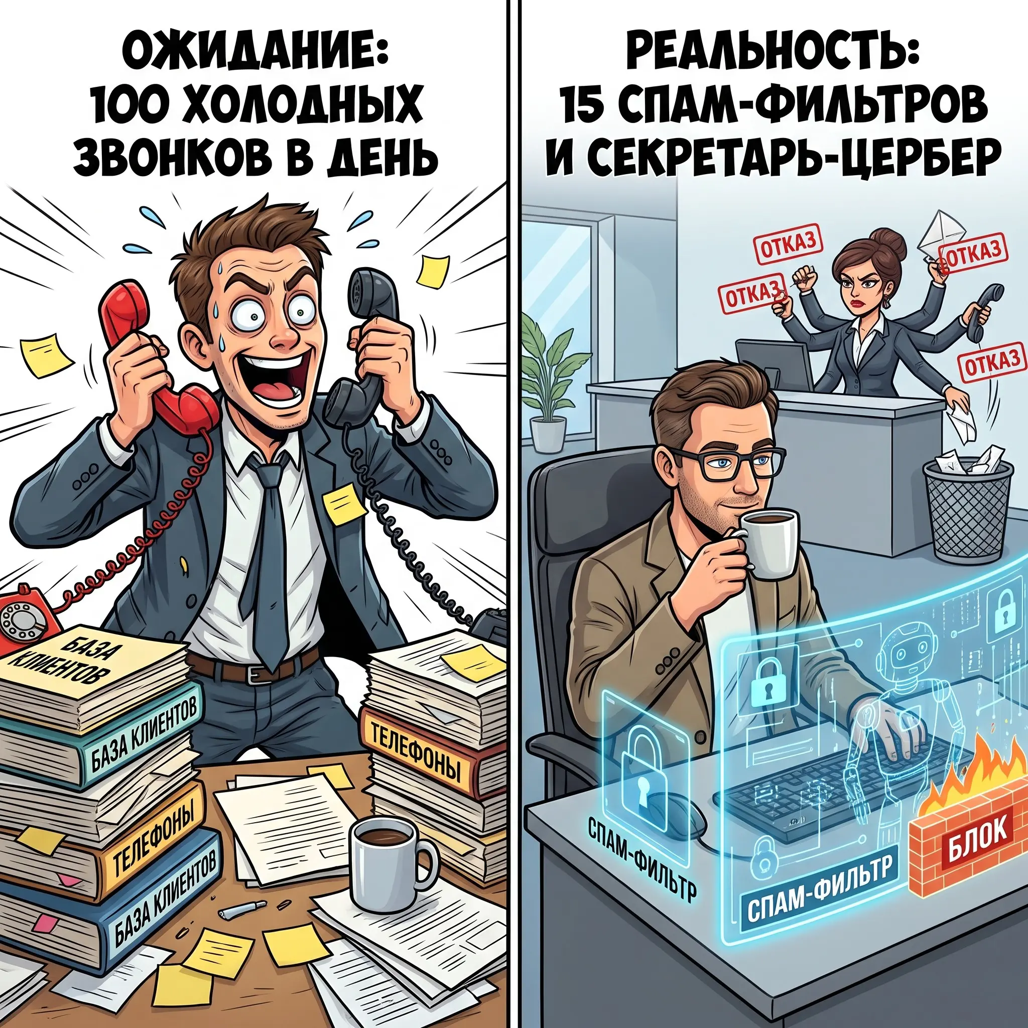 Разрушаем миф про «холодный обзвон» в Enterprise | Сетка — социальная сеть от hh.ru