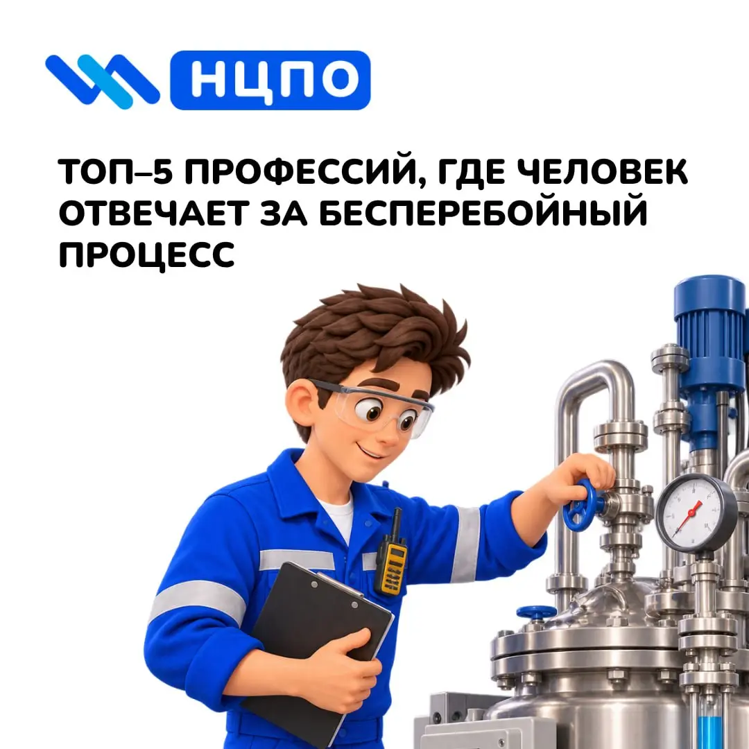 🔄 ТОП–5 профессий, где человек отвечает за бесперебойный процесс
Есть работа, где важно следить, чтобы процесс шёл без остановок: оборудование работало, сырьё поступало, а показатели оставались в норм... | Сетка — социальная сеть от hh.ru