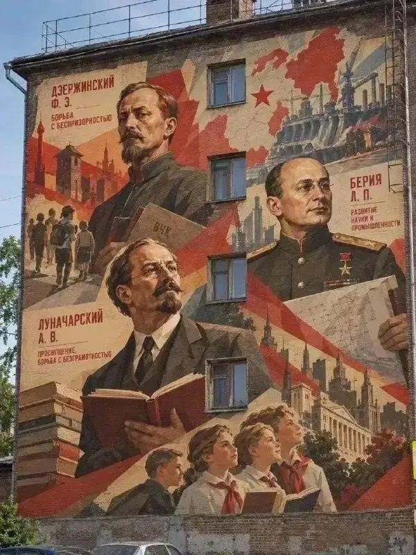 Скандальный мурал с Берией хотят установить в Череповце 🧱🇷🇺 | Сетка — социальная сеть от hh.ru