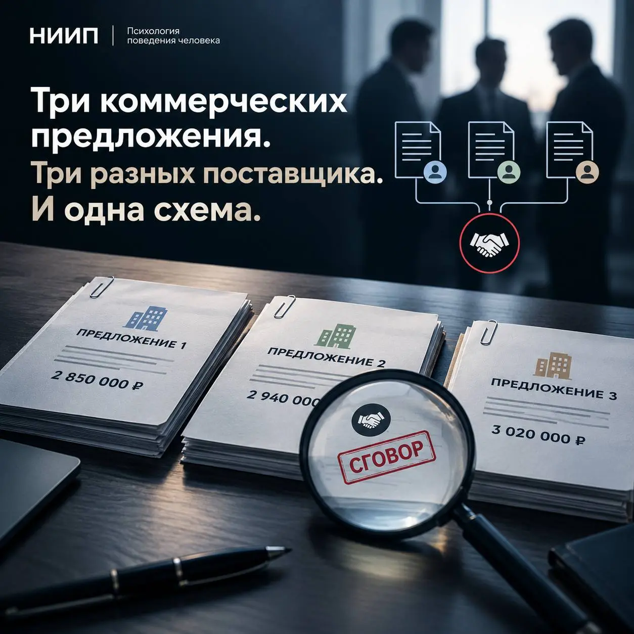 📜Три коммерческих предложения. Три разных поставщика. И одна схема.
На первый взгляд закупка выглядит безупречно: компания получила три предложения, сравнила условия и выбрала подрядчика | Сетка — социальная сеть от hh.ru