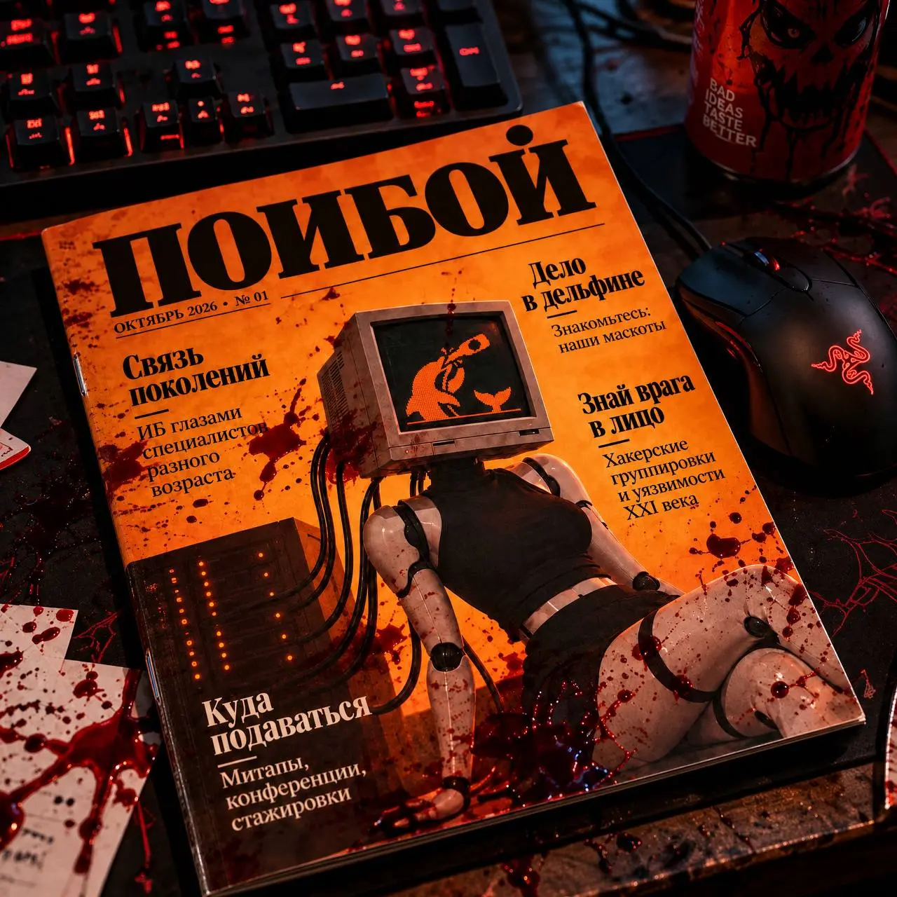 ПОИБОЙ 🌶
Эксклюзив — пилотный выпуск бумажного журнала по ИБ от нашего комьюнити
В комплекте: первый постер из коллекции — героиня с обложки в хэллоуинском наряде (18+)
А еще:
— статьи и заметки от на... | Сетка — социальная сеть от hh.ru