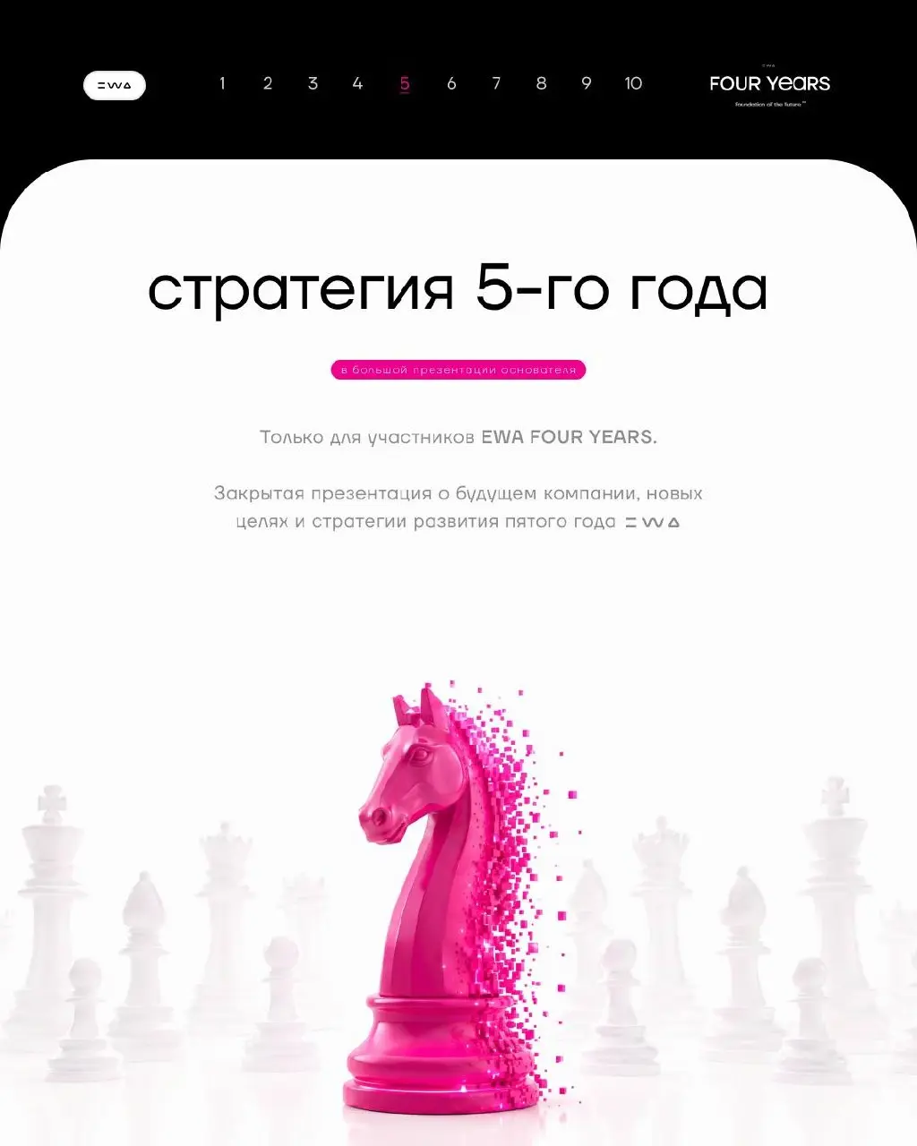 24 ЯНВАРЯ. ДЕНЬ, КОТОРЫЙ ВОЙДЁТ В ИСТОРИЮ EWA
EWA FOUR YEARS — день, который хочется прожить не со стороны | Сетка — социальная сеть от hh.ru