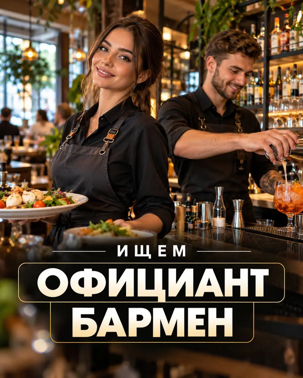 1️⃣ОФИЦИАНТ,
2️⃣БАРМЕН
От 4 000₽/смена + чаевые + бонусы + %
кафе «Былинкино»
• Москва, 3-я Хорошёвская 27корп1
• Рестораны/Кафе
• +79999178242
Полное описание вакансии размещено в Телеграм и Макс | Сетка — социальная сеть от hh.ru