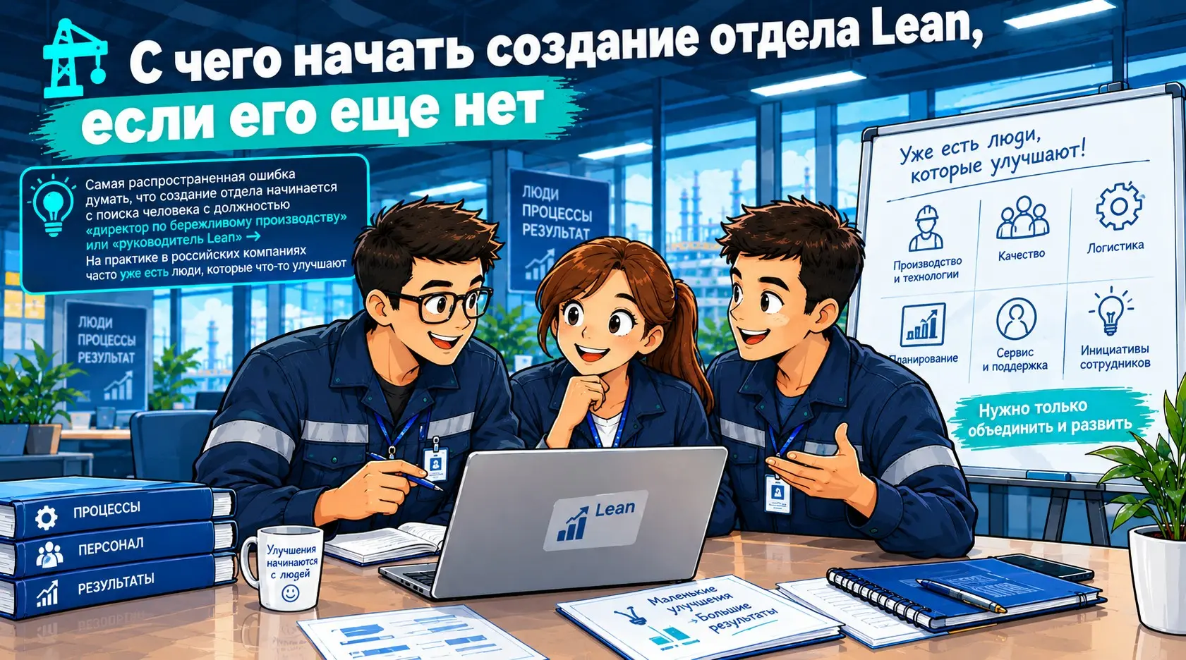 🏗️С чего начать создание отдела Lean, если его еще нет | Сетка — социальная сеть от hh.ru