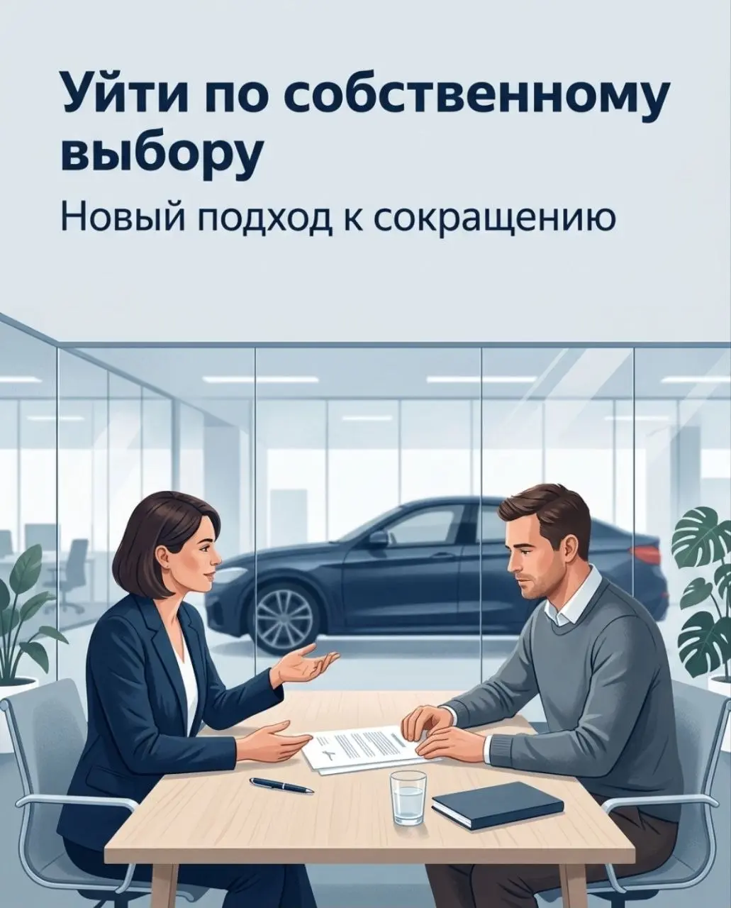 Сокращение, на которое сотрудники подают заявки сами. Что предлагает БМВ?
Вместо требования уйти — финансовое предложение, выбор даты и сохранение части льгот | Сетка — социальная сеть от hh.ru