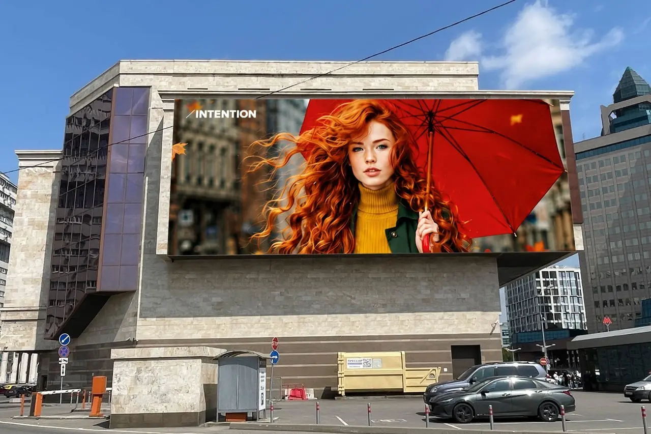 INTENTION представил медиафасад на 283,5 м² на «Ереван Плаза»
В сообщении от 26 октября оператор представил экран размером 27 × 10,5 метра | Сетка — социальная сеть от hh.ru