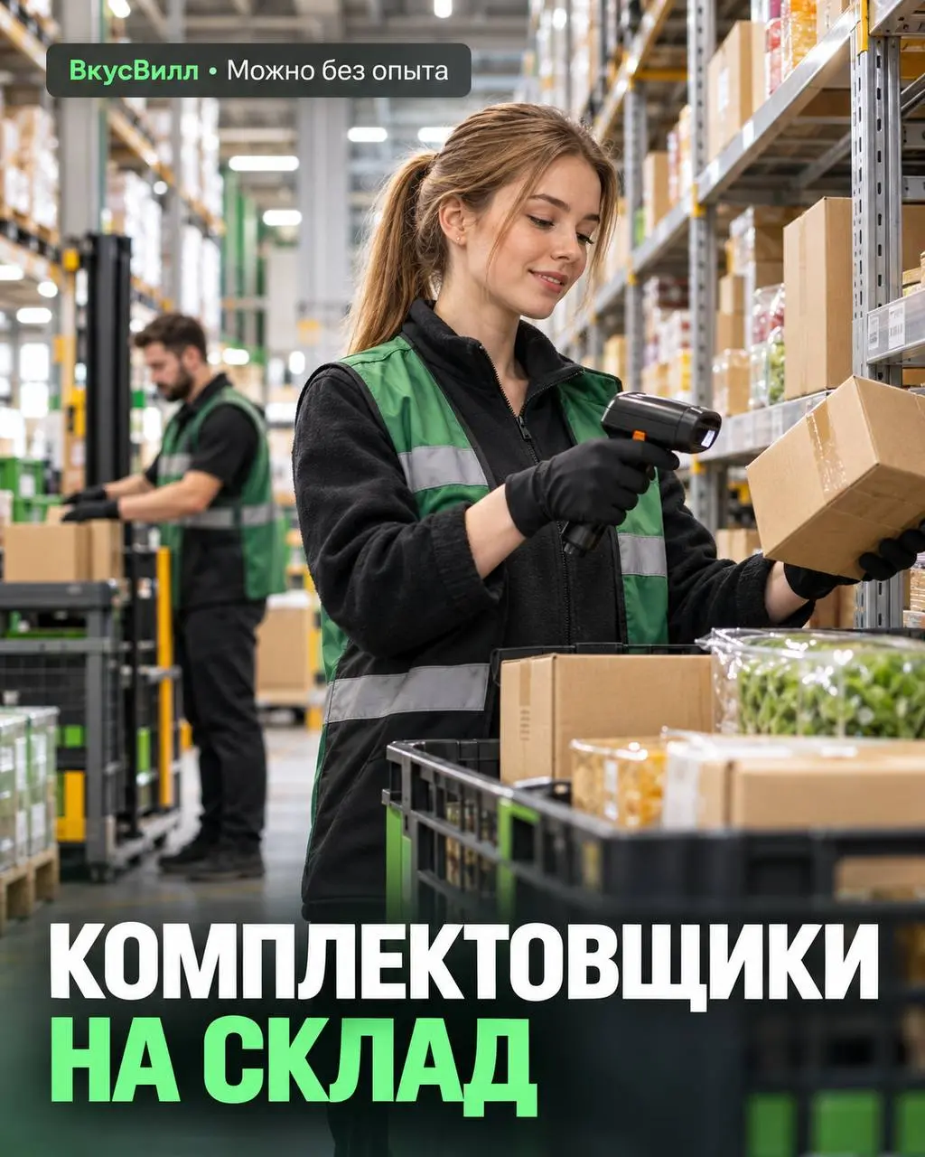 КОМПЛЕКТОВЩИК
От 150 000₽
ВКУСВИЛЛ
• Москва, м. Алтуфьево
• Логистика
• +79258688397
Полное описание вакансии размещено в Телеграм и Макс. Переходите по ссылке в закрепленном сообщении | Сетка — социальная сеть от hh.ru