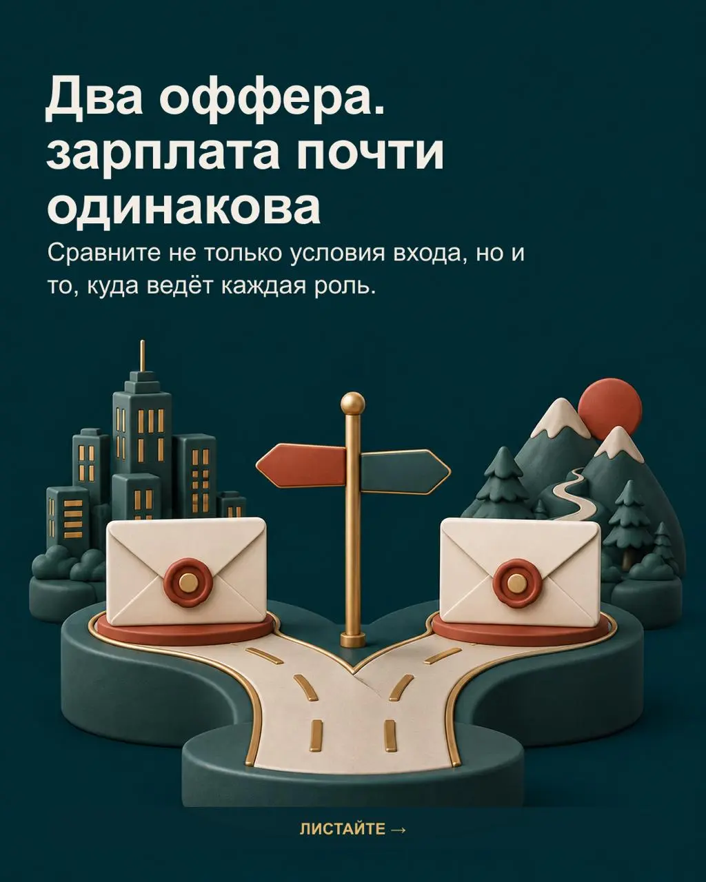 ✅Когда зарплата в двух предложениях почти одинаковая, решение часто принимают по впечатлению от собеседований. Но приятный разговор не показывает, как будет выглядеть работа через полгода | Сетка — социальная сеть от hh.ru