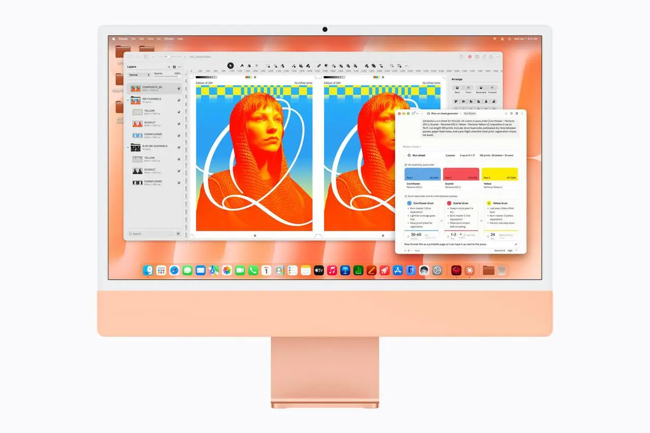 Apple ещё показала iMac на M6.
Процессор: 12 ядер CPU (+2 к прошлому поколению). Заявляют топ по однопоточности.
GPU: 12 ядер, нейронные ускорители в каждом | Сетка — социальная сеть от hh.ru