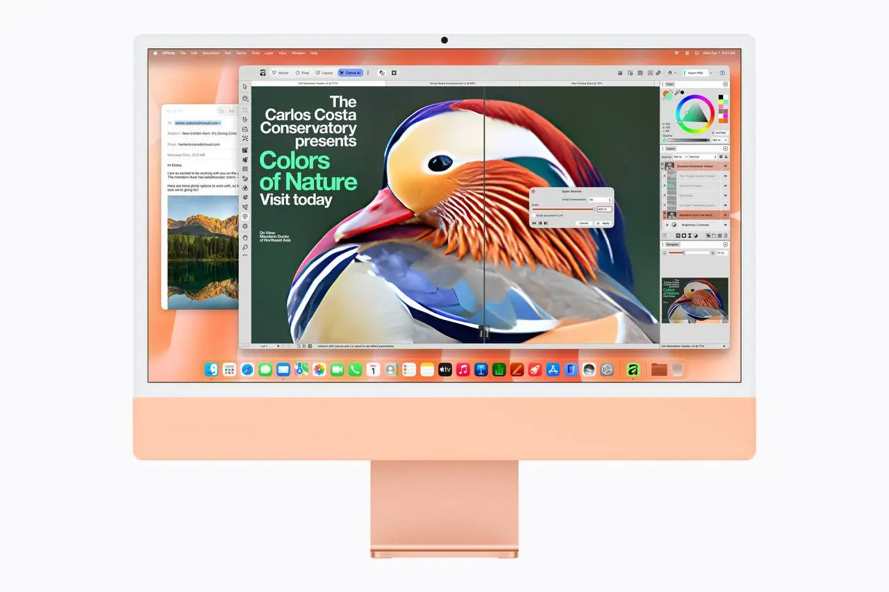Apple ещё показала iMac на M6.
Процессор: 12 ядер CPU (+2 к прошлому поколению). Заявляют топ по однопоточности.
GPU: 12 ядер, нейронные ускорители в каждом | Сетка — социальная сеть от hh.ru