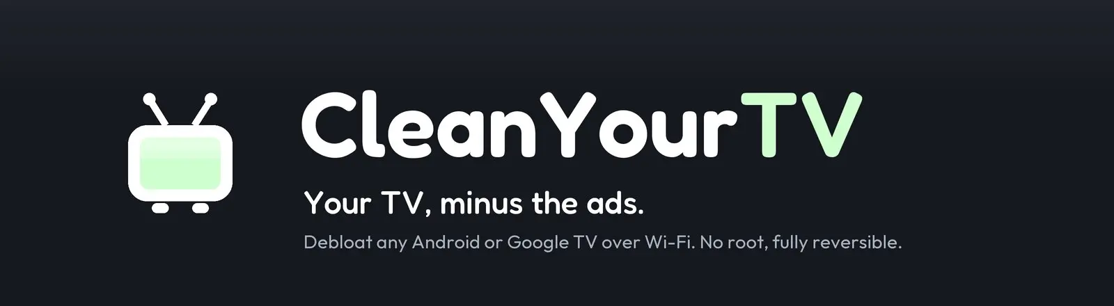 cleanyourtv
Это инструмент для удаления предустановленных приложений и рекламы с устройств Android TV и Google TV через Wi-Fi, заменяющий стандартный домашний экран на минималистичный интерфейс в стил... | Сетка — социальная сеть от hh.ru