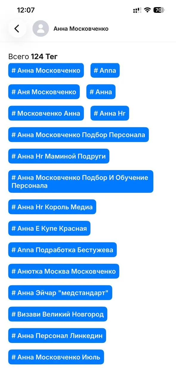 HR, тату, путешествия и красный Мерседес))
Так меня видят мои контакты | Сетка — социальная сеть от hh.ru