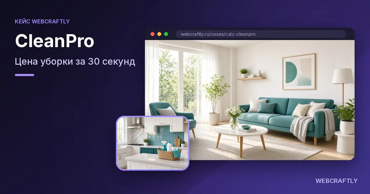 CleanPro: калькулятор цены уборки за 30 секунд | Сетка — социальная сеть от hh.ru