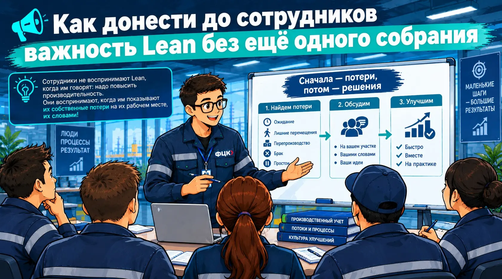 🗣️Как донести до сотрудников важность Lean | Сетка — социальная сеть от hh.ru